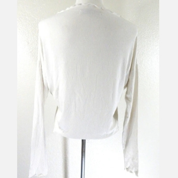 Free People FP Beach Ribbed Lettuce Trim Tee - Picture 3 of 3